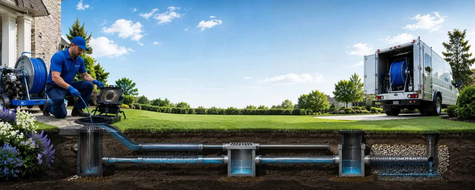 Outdoor drain cleaning information for Sussex, VA